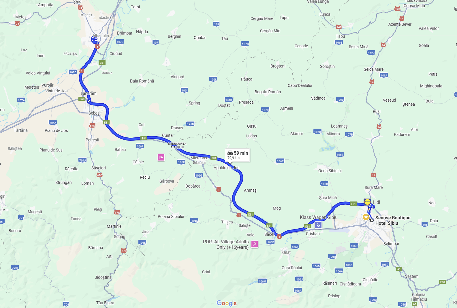 directii cetatea alba carolina