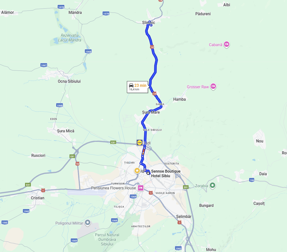 directii cetatea slimnic